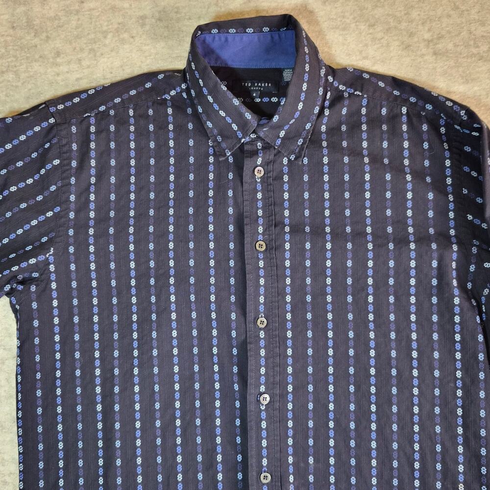 Ted Baker London Men's Button Up Long Sleeve Dress Shirt Size Medium